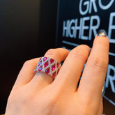Vintage Style Simulation Diamond Jewelry Ring For Women - Artigo Importado