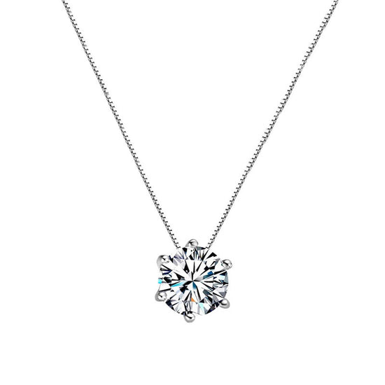 Single diamond necklace women - Artigo Importado