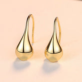 Authentic Sterling Silver 925 Waterdrop Design Drop Earring for Women Elegant Engagement Earring Fine Jewelry Accessories - Artigo Importado