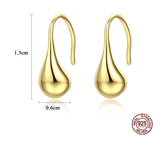 Authentic Sterling Silver 925 Waterdrop Design Drop Earring for Women Elegant Engagement Earring Fine Jewelry Accessories - Artigo Importado