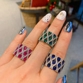Vintage Style Simulation Diamond Jewelry Ring For Women - Artigo Importado