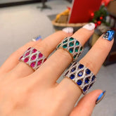 Vintage Style Simulation Diamond Jewelry Ring For Women - Artigo Importado