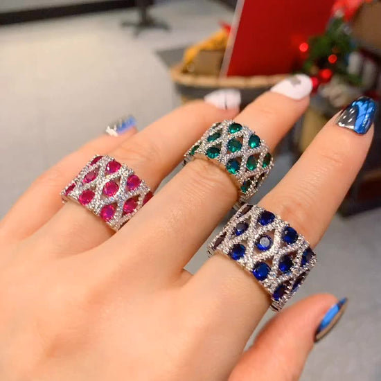 Vintage Style Simulation Diamond Jewelry Ring For Women - Artigo Importado