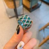 Vintage Style Simulation Diamond Jewelry Ring For Women - Artigo Importado