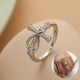 Simple Color Matching Copper Ring Fashion Cross Evil Rings For Women Girl Finger Accessories Party Jewelry Gift - Artigo Importado